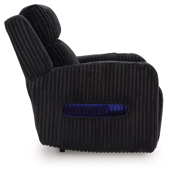 Forest Lake - Black - Power Recliner With Adj Headrest