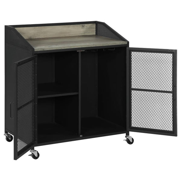  this functional wine cabinet can be placed in a modern farmhouse 