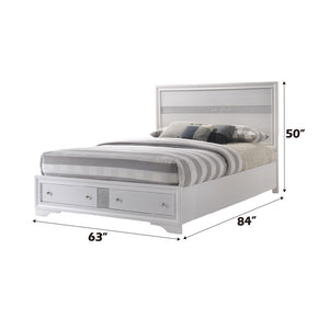 Naima - Queen Bed - White