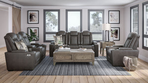 HyllMont - Gray - 2 Pc. - Power Sofa