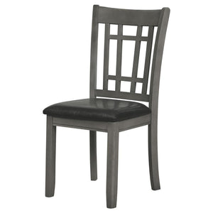 Lavon - Wood Dining Side Chair (Set of 2) - Medium Gray And Black