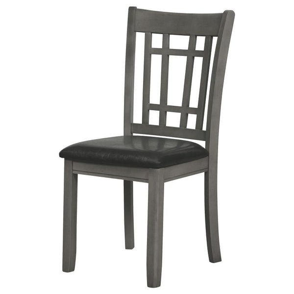 Lavon - Wood Dining Side Chair (Set of 2) - Medium Gray And Black