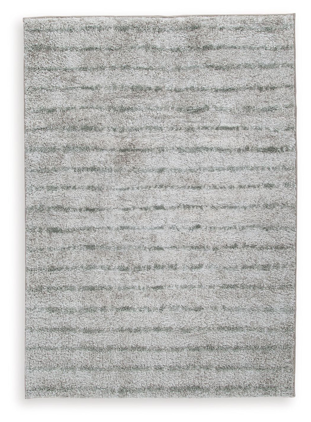 If thereâ€™s any rug that beckons you to slip off your shoes and sink your toes into true comfort, this area rug is it. Just imagine how good the plush woven shag will feel underfoot. And its dreamy, creamy color with sage stripes? The ultimate choice for