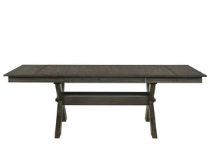  designed for both style and durability. This set includes one dining table top and one robust X-style trestle base