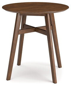 A refreshed take on retro aesthetics. This counter height table adds an air of playful simplicity to your dining space, capturing the architectural language of mid-century stylings. Subtle in design, it invites the eye with an open, airy frame. A casual, 