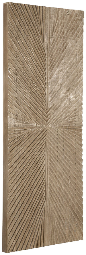  this piece grounds your space with its modest take on textur