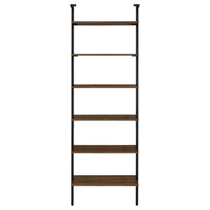 Owens - 6-Shelf Wall Bookshelf - Walnut