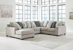 Master the art of cool, clean-lined styleâ€”loaded with sumptuous comfortâ€”with this sectional. Plush and posh, this decidedly contemporary sectional is dressed to impress with wedge-cut track armrests and box cushions for a minimalist chic aesthetic. Mu