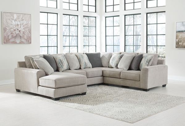 Master the art of cool, clean-lined styleâ€”loaded with sumptuous comfortâ€”with this sectional. Plush and posh, this decidedly contemporary sectional is dressed to impress with wedge-cut track armrests and box cushions for a minimalist chic aesthetic. Mu