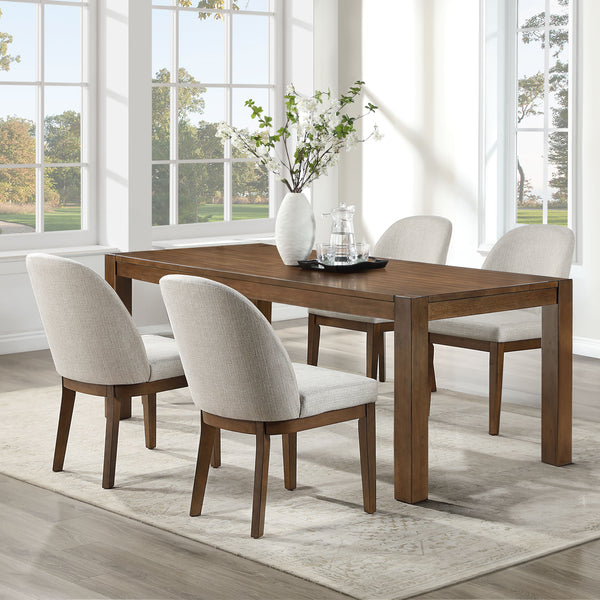 Phoenix - 78## Dining Table & 4 Chairs - Brown