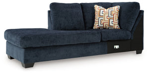 This left-arm facing sofa is made with polyester upholstery. Pairs with other items in the series to make a sectional.<br><br><b>Additional Dimensions</b><br><ul><li>Arm height: 25-"</li><li>Seat depth: 75-"</li><li>Seat height: 20-"</li><li>Top of cushio