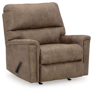 This decidedly modern recliner proves less is more, bringing simply inviting style to your living room. Take the guesswork out of decoratingâ€”its warm faux leather has a universal appeal, pairing with casual and contemporary aesthetics alike. And with th