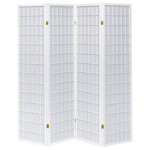 Roberto - 4-Panel Room Divider Folding Shoji Screen - White