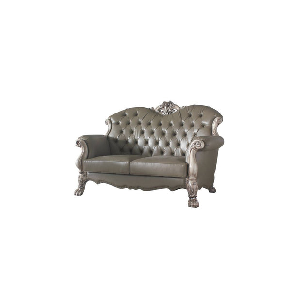 Dresden - Loveseat - Vintage Bone White & PU