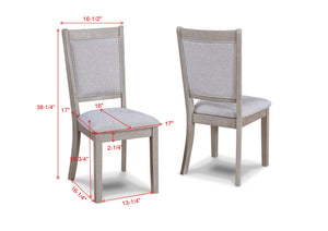 Amara - 5 Piece Round Dining Set Drift Wood - Drift Wood