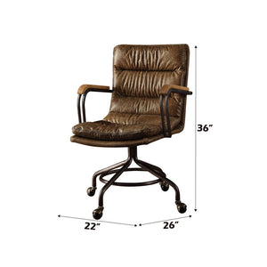 Harith - Executive Office Chair - Vintage Whiskey Top Grain Leather