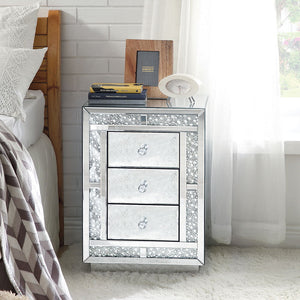  Trim w/Faux Crystals & Clear Glass CONSTRUCTION Mirrored Case Frame: 4mm Beveled Mirror