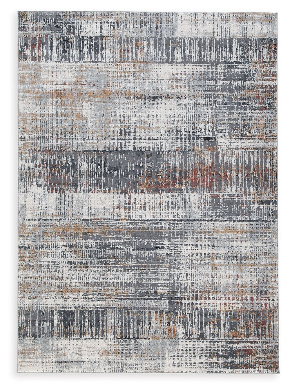 Calm, cool and collected. This rug takes inspiration from active contemporary lifestyles and chic sensibilities alike. Neutral hues and muted hints of color make the abstract pattern feel surprisingly sparse. This luxe rug is sure to lay beautifully under