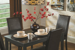  gray fabric (-06). Smaller apartment scaled tables in regular and counter heights. <h4><b>Kimonte - Dark