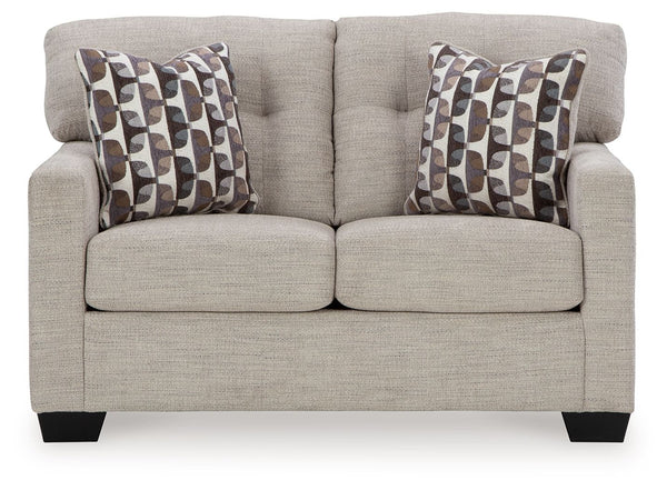  this loveseat invites you to say hello to approachable