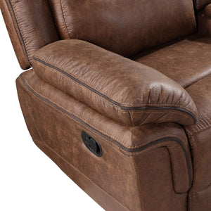 Ryland - Sofa With Dual Recliner - Brown