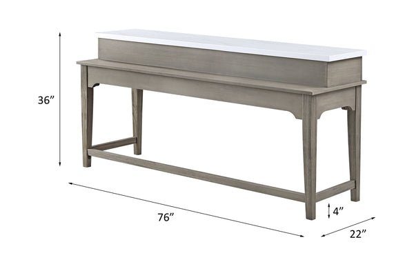  Marble & Rustic Oak Finish