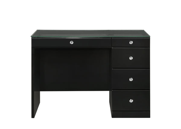  LED Mirror & Stool - Black