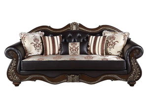  making it a luxurious addition to any refined living space. Expertly crafted from solid pine and adorned with premium polyurethane carvings