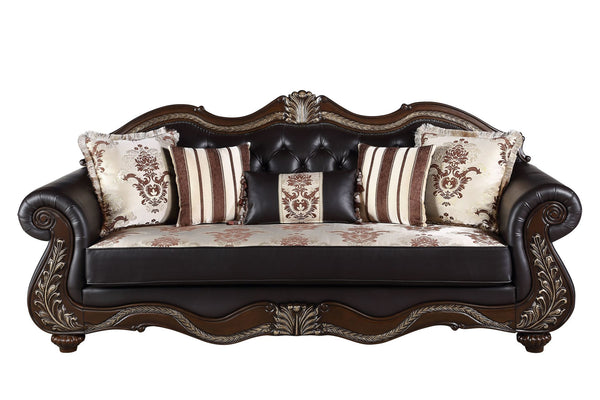  making it a luxurious addition to any refined living space. Expertly crafted from solid pine and adorned with premium polyurethane carvings
