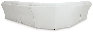 Top Tier - Alloy - 6-Piece Reclining Sectional With Laf Chaise