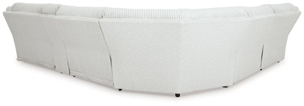 Top Tier - Alloy - 6-Piece Reclining Sectional With Laf Chaise