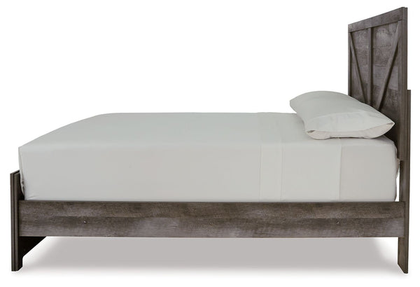 Wynnlow - Gray - Full Crossbuck Panel Bed