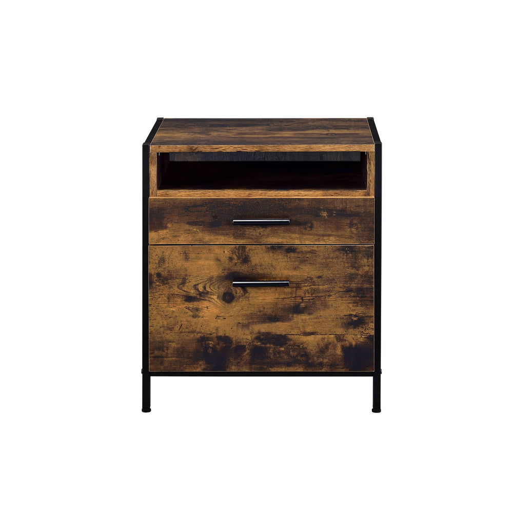 KD Metal Side Drawer Glide 3/4 Drawer Extension PB Board with PU Paper (Thickness: 15mm) Metal Tube Thickness: 0.8mm with Powder Coating 2 Storage Drawers & 1 Open Compartment<br/><br/><b>Product Features</b><ul><li>Metal Frameâ€§Metal Side Drawer Glideâ€