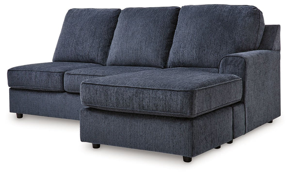 This right-arm facing sofa chaise is made with polyester upholstery. Pairs with other items in the series to make a sectional.<br><br><b>Additional Dimensions</b><br><ul><li>Arm height: 25-"</li><li>Seat depth: 45-"</li><li>Seat height: 20-"</li><li>Top o