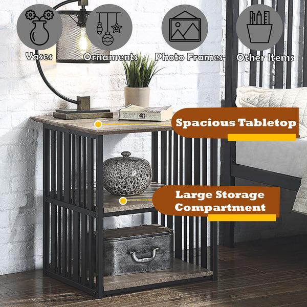 Zudora - Nightstand - Black