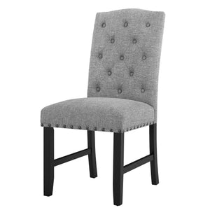 Daphne - 5 Piece Dining Set With Gray Chairs - Gray