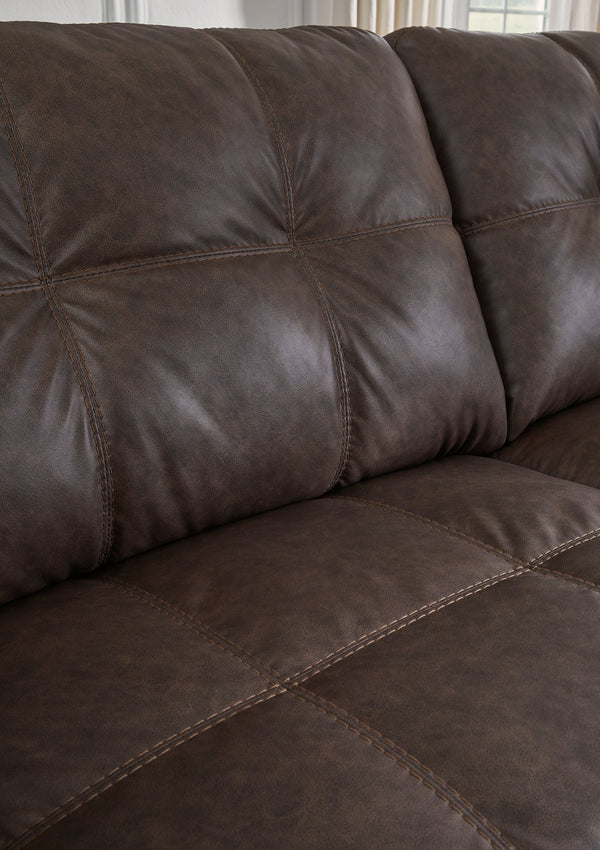 Barlin Mills - Umber - 2-Piece Sectional With Laf Corner Chaise