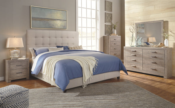 Dolante - Beige - King Upholstered Bed
