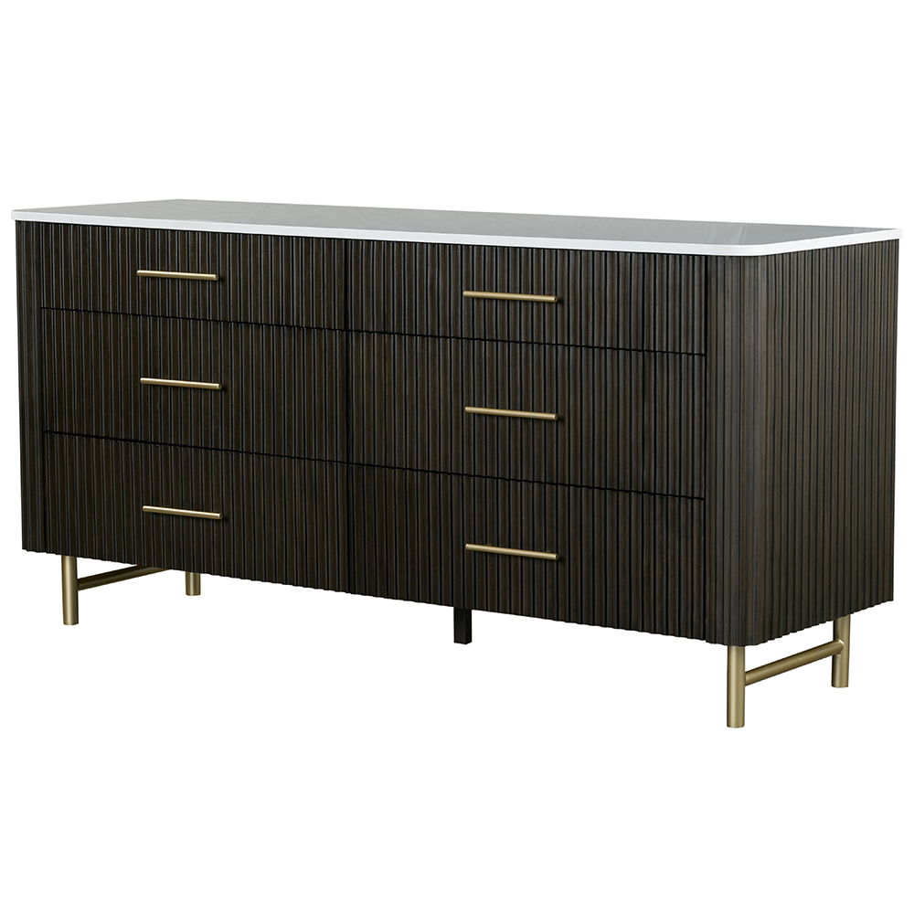 Step into modern luxury with the Clayten bedroom collection. Featuring a sleek espresso finish, this set exudes sophistication and style. The bed-'s minimalist design is complemented by matching nightstands and dressers, each crafted for elegance and func