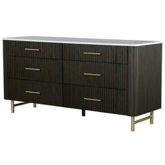 Step into modern luxury with the Clayten bedroom collection. Featuring a sleek espresso finish, this set exudes sophistication and style. The bed-'s minimalist design is complemented by matching nightstands and dressers, each crafted for elegance and func