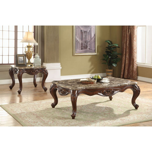 KD, Rectangular Leg Coffee Table â€¢ No Storage (Open Base) â€¢ Scalloped Marble Top: Turkey Import Marble with MDF â€¢ Wooden Scalloped Apron with Carved Floral Motifs: Poplar Wood â€¢ Wooden Queen Anne Legs: Poplar Wood â€¢<br/><br/><b>Product Features<