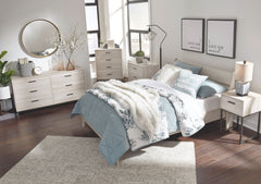 Socalle - 3 Pc. - Dresser, Full Panel Platform Bed - Natural