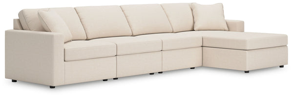 Looking cool and contemporary is great. But when it comes down to it, youâ€™re all about low-maintenance lounging. With the performance fabric on this sectional with chaise, cleaning spills is a breeze. And its customizable modular design caters to your e