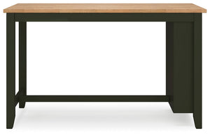 Gesthaven - Natural / Green - Rectangular Dining Room Counter Table