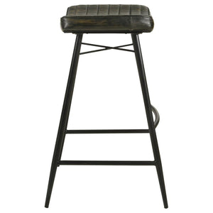 Bayu - Leather Upholstered Bar Stool (Set of 2) - Espresso
