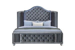 Cameo - King Bed - Dark Gray