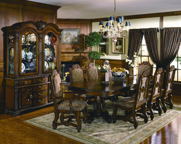 NEO Renaissance Dining Table (2X18"L)<h4><b>Neo Renaissance - Leg For 2400-Top - Cherry</b></h4> <table width="100%"><colgroup><col style="width: 30%"> <col style="width: 70%"> </colgroup> <tbody> <tr> <td>Dimensions</td> <td> 108.00"L x 44.00"D x 30.75"H