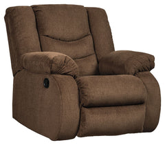 This rocker recliner puts the win in winning. Its waterfall back design and doubly plump pillow top arms team up with soft chenille fabric to go for the goal. Ample seating room makes the comfort possibilities endless. Sit back and relax. You wonâ€™t go w
