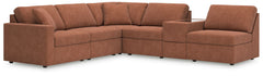 Looking cool and contemporary is great. But when it comes down to it, youâ€™re all about low-maintenance lounging. With the performance fabric on this sectional with console, cleaning spills is a breeze. Its customizable modular design caters to your ever