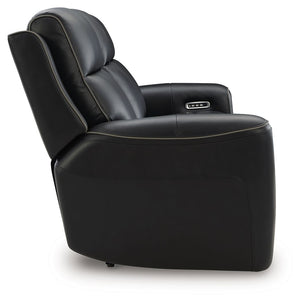 5Z-Comfort - Relaxation - Onyx - Power Recline Sofa With Adjustable Headrest